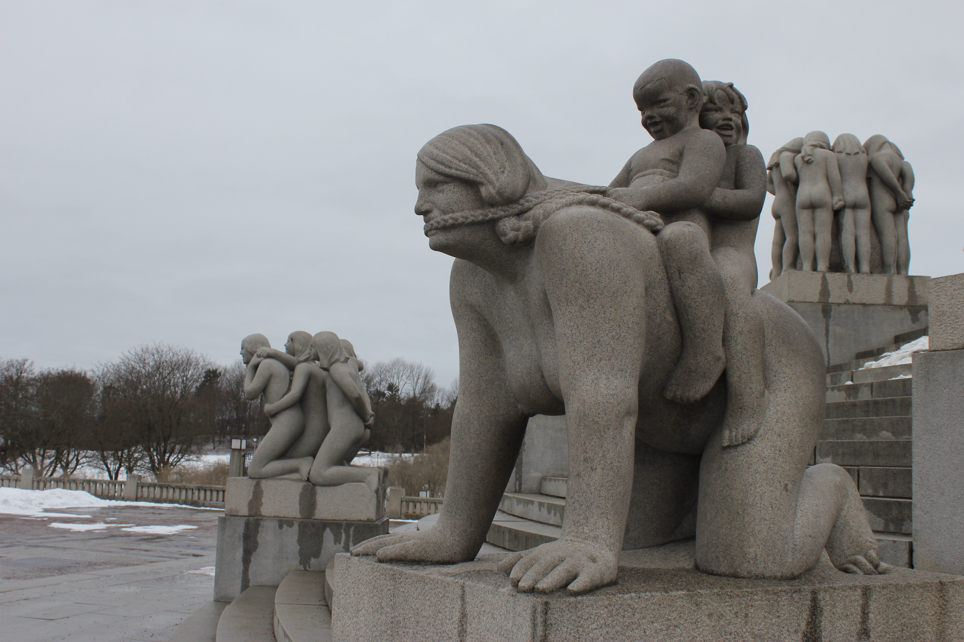 Parco Vigeland - Statue in pietra