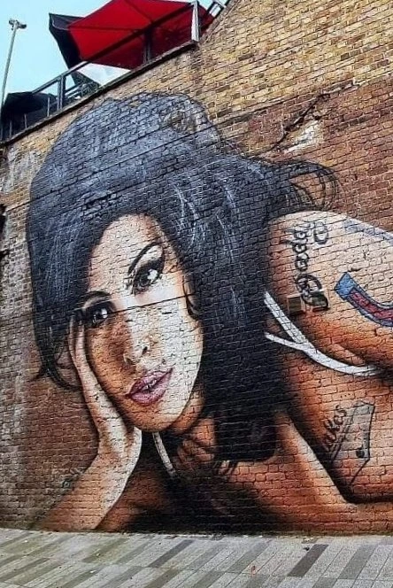 Amy Winehouse murales by JXC
