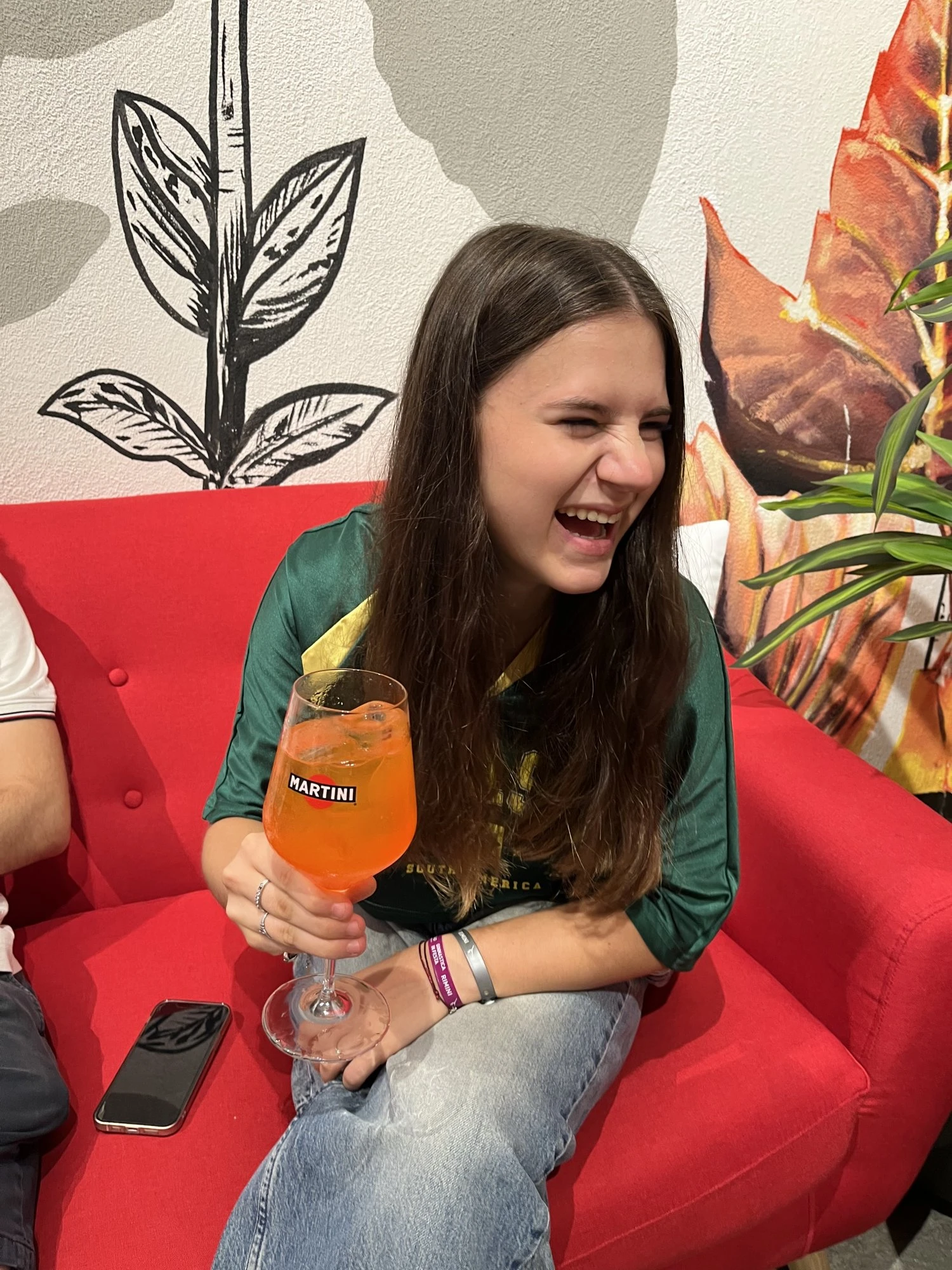 Giulia a Casa Martini con cocktail analcolico