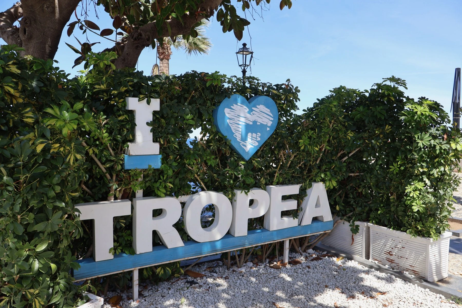 scritta I love tropea