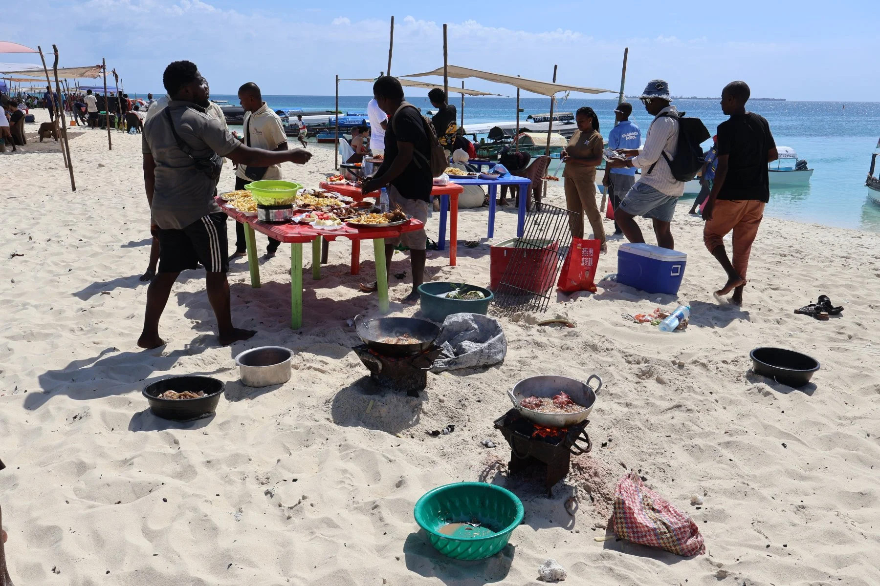 Nakupenda Island mangiare in mezzo al mare